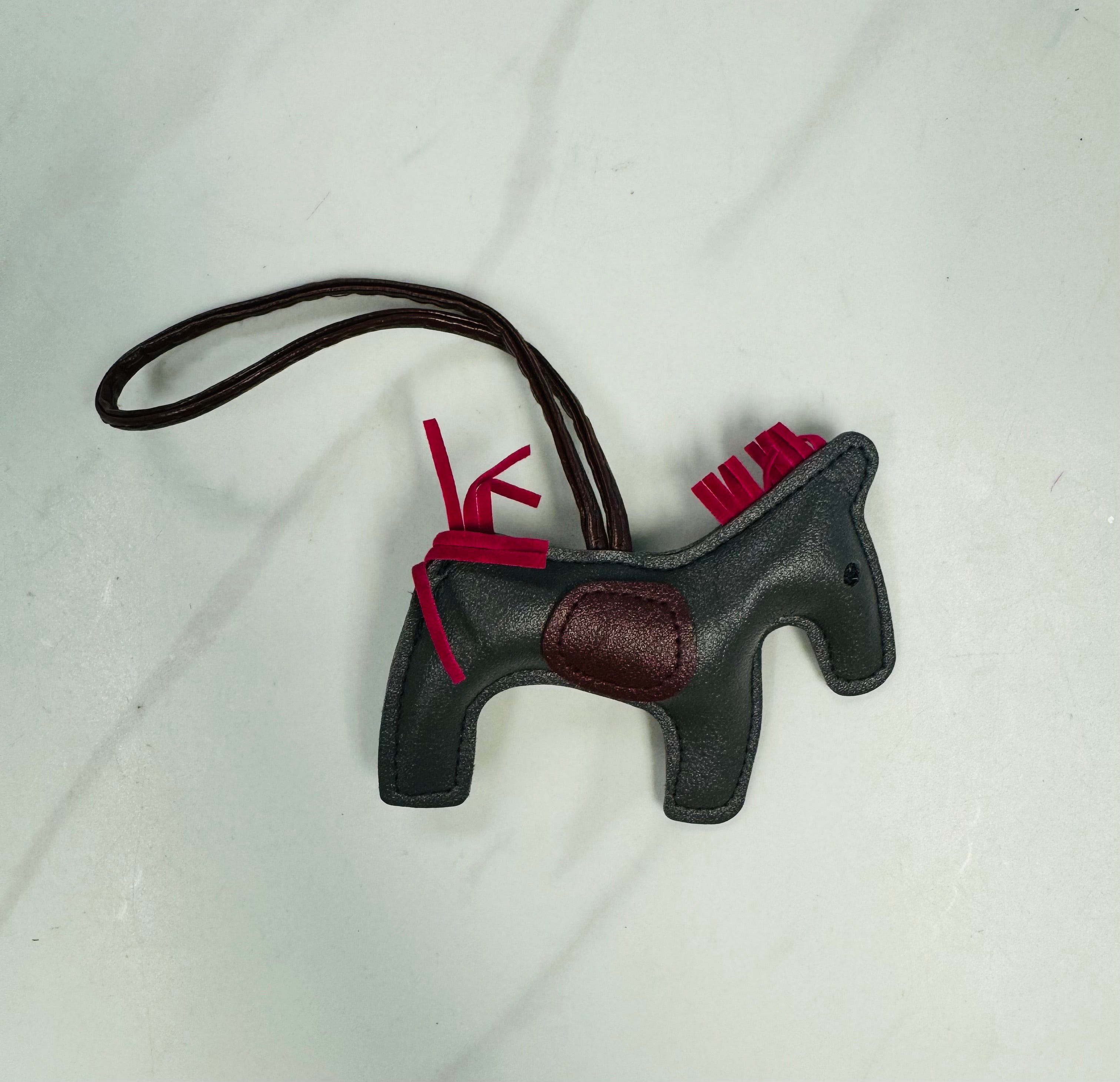 Horse Bag Charm - PU Leather