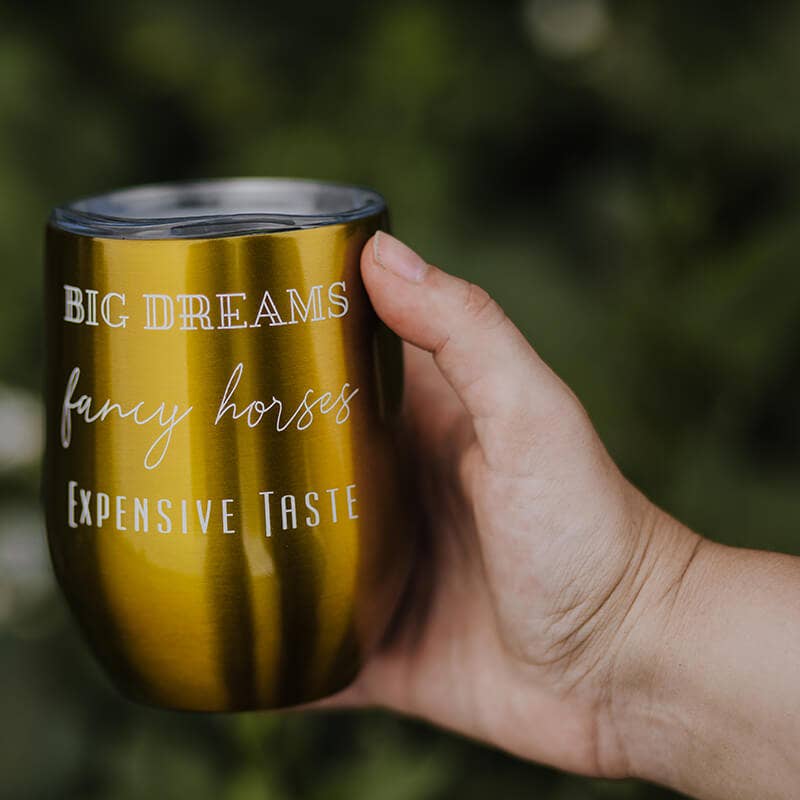 Spiced Equestrian - Big Dreams Insulated Cup: Rose Gold