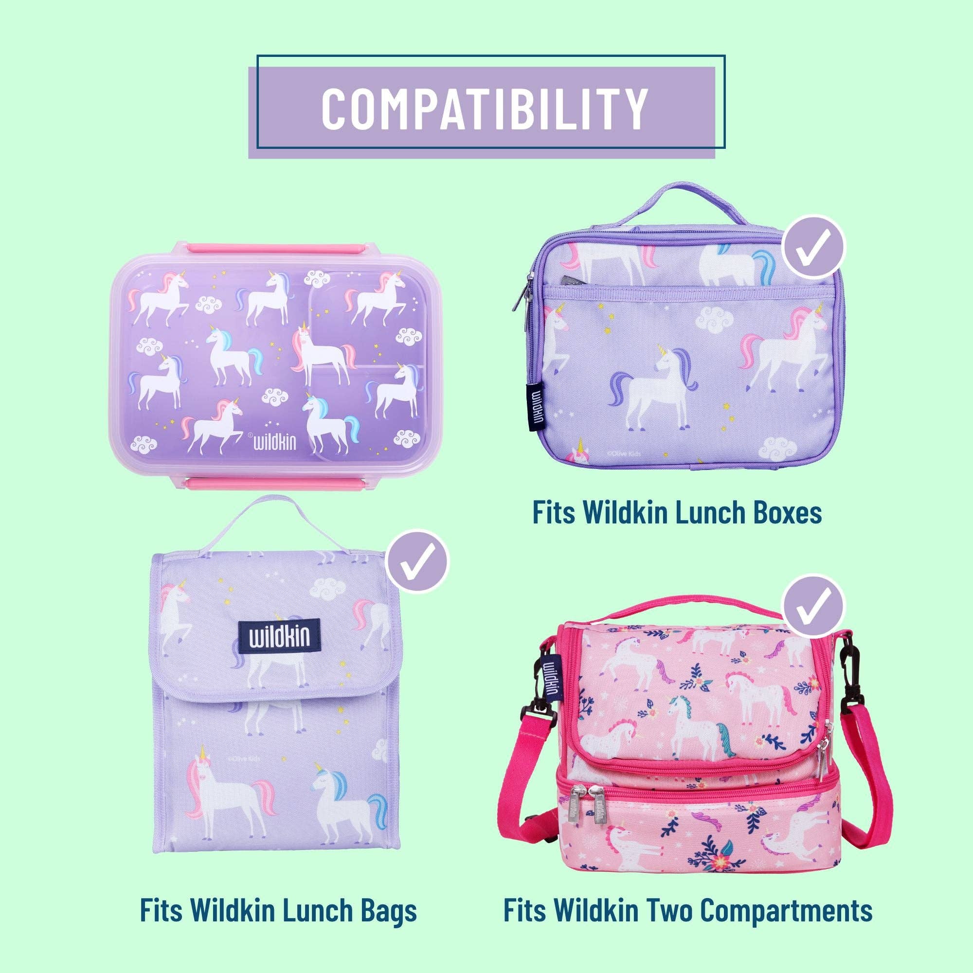 Wildkin - Unicorn Reusable Food Container Bento Box